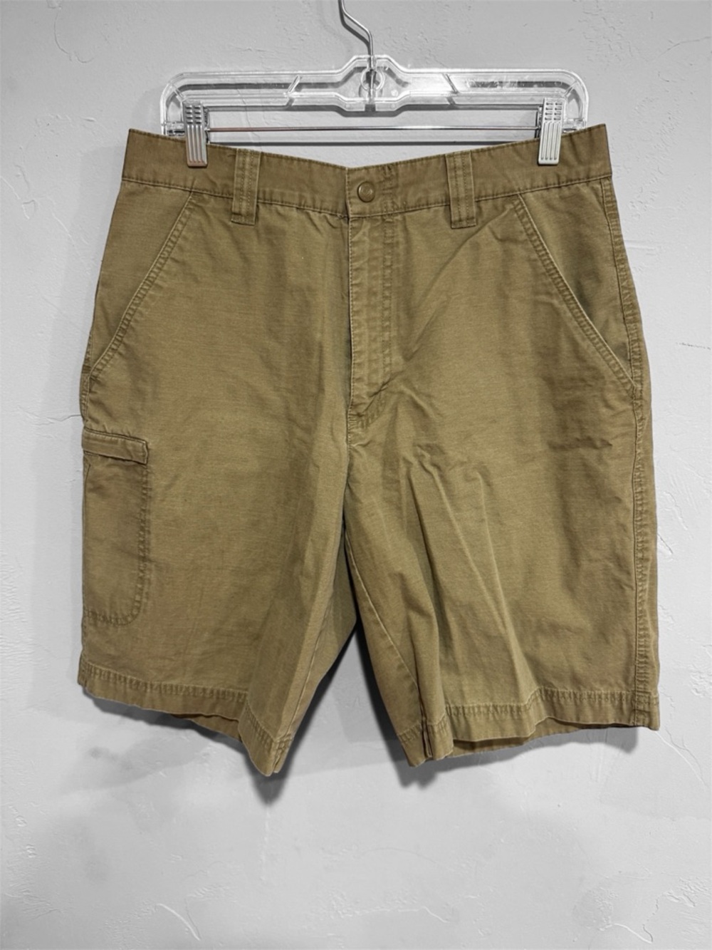 Columbia Men’s Khaki Cargo Shorts Size 32 Cotton Outdoor Hiking Utility Shorts